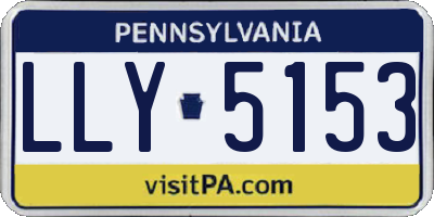 PA license plate LLY5153
