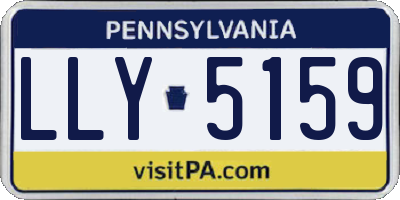 PA license plate LLY5159
