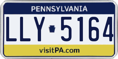 PA license plate LLY5164
