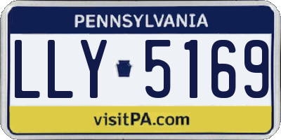 PA license plate LLY5169