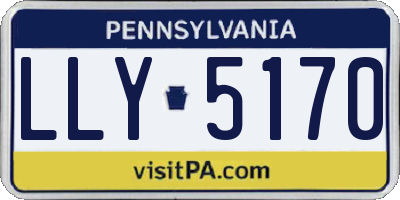 PA license plate LLY5170