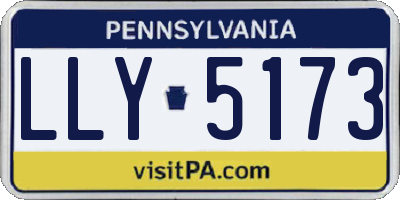 PA license plate LLY5173