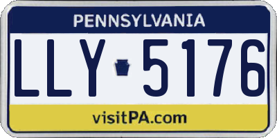 PA license plate LLY5176