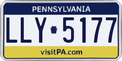 PA license plate LLY5177