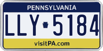 PA license plate LLY5184