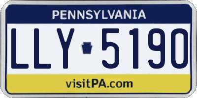 PA license plate LLY5190