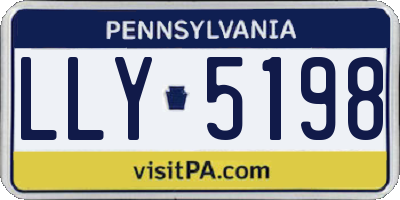 PA license plate LLY5198