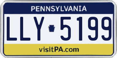 PA license plate LLY5199