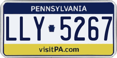 PA license plate LLY5267