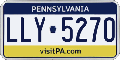 PA license plate LLY5270