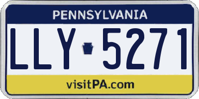 PA license plate LLY5271