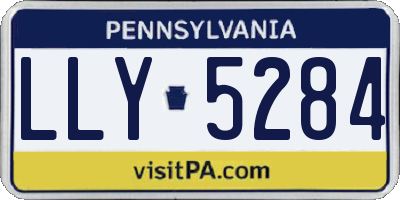 PA license plate LLY5284