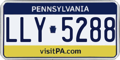 PA license plate LLY5288