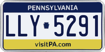 PA license plate LLY5291