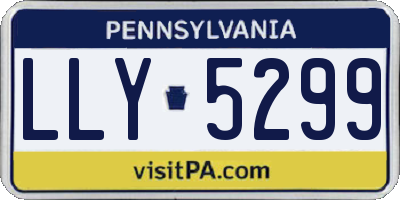 PA license plate LLY5299