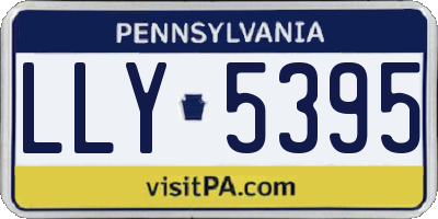 PA license plate LLY5395