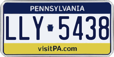 PA license plate LLY5438