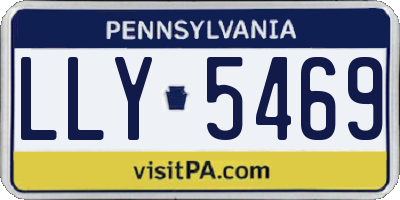 PA license plate LLY5469
