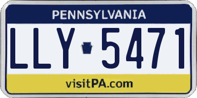 PA license plate LLY5471