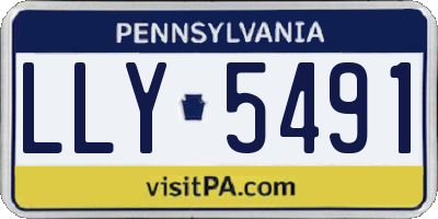 PA license plate LLY5491