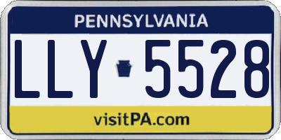 PA license plate LLY5528