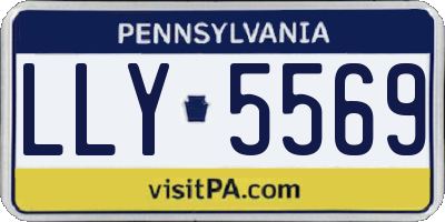 PA license plate LLY5569