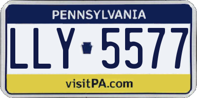 PA license plate LLY5577