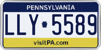 PA license plate LLY5589