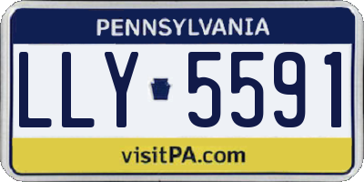 PA license plate LLY5591