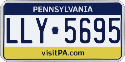 PA license plate LLY5695