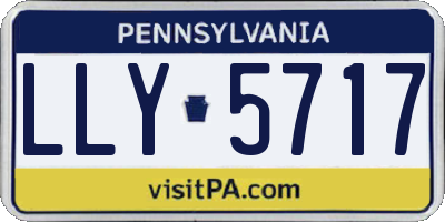 PA license plate LLY5717