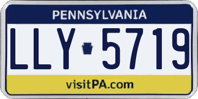 PA license plate LLY5719