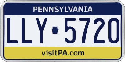 PA license plate LLY5720