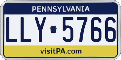 PA license plate LLY5766