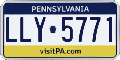 PA license plate LLY5771