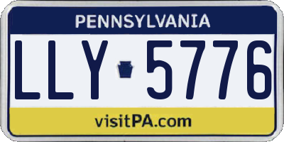 PA license plate LLY5776