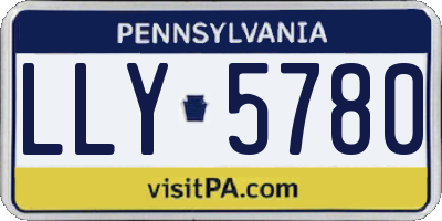 PA license plate LLY5780