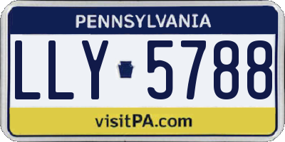PA license plate LLY5788