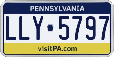 PA license plate LLY5797