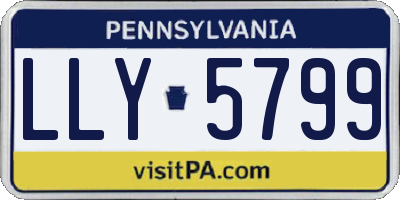 PA license plate LLY5799