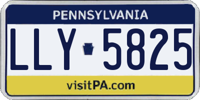 PA license plate LLY5825
