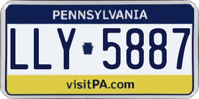 PA license plate LLY5887