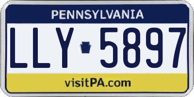 PA license plate LLY5897