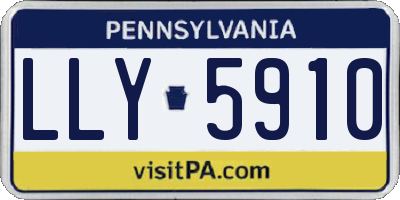 PA license plate LLY5910