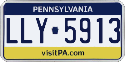 PA license plate LLY5913