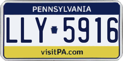 PA license plate LLY5916