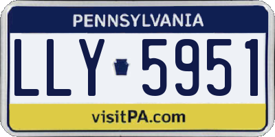 PA license plate LLY5951