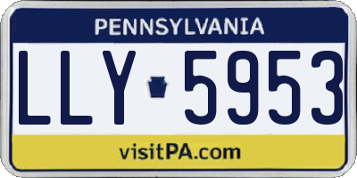 PA license plate LLY5953