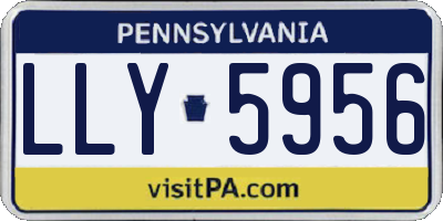 PA license plate LLY5956