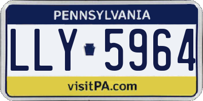 PA license plate LLY5964
